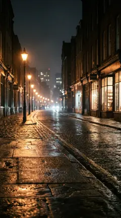 Night Street Walk-Away AI crying template scene